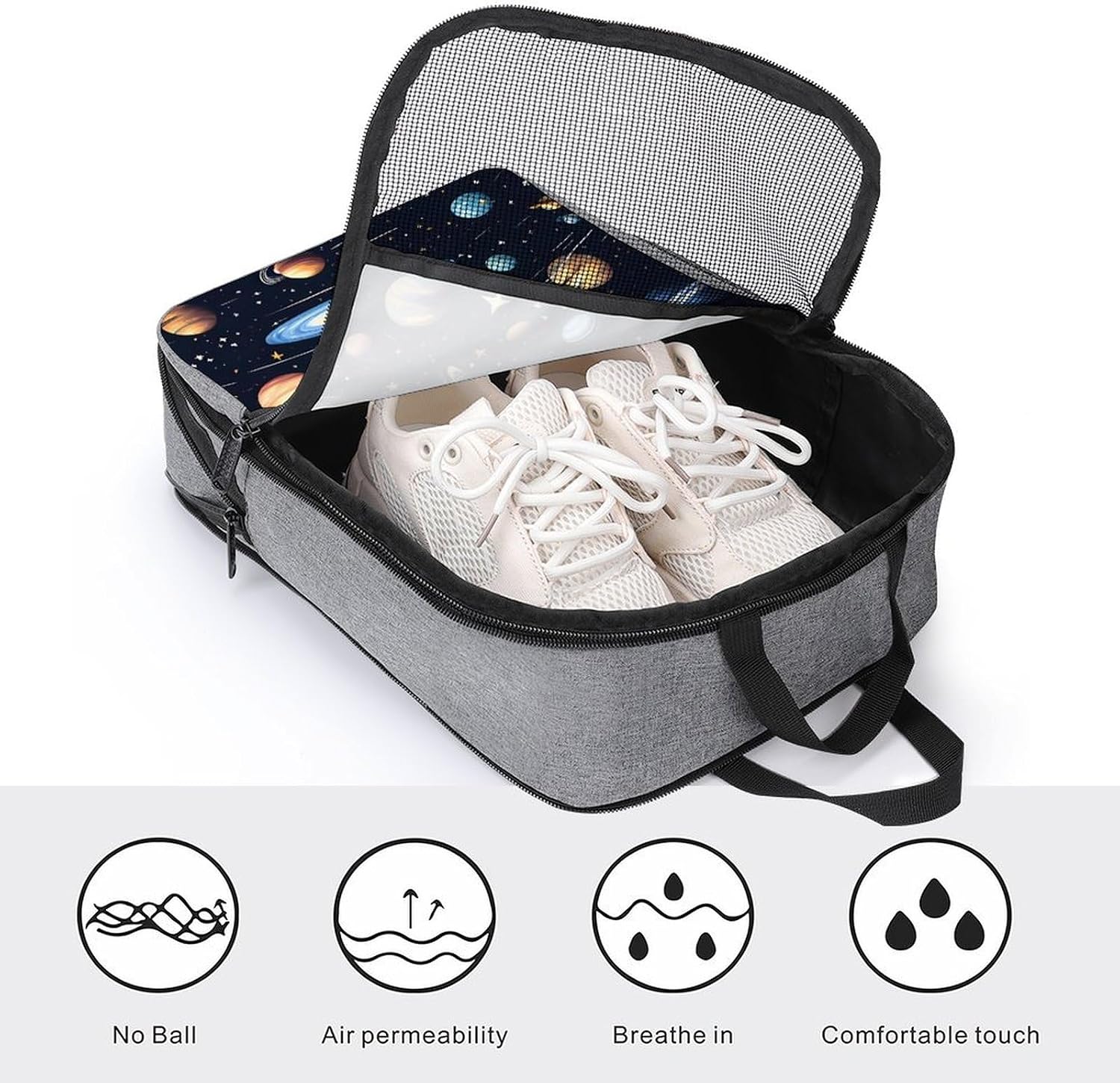 Shoe Bag, The Solar Family Printed Shoe Bag,storage Hanging Shoe Bag,bath Towel Storage Bag