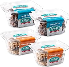 No Bake Cookies - 2 CHOCOLATE & 2 PEANUT BUTTER Bite Size Cookies - (4) 8oz Tubs | Certified Gluten Free - Project Verifie...