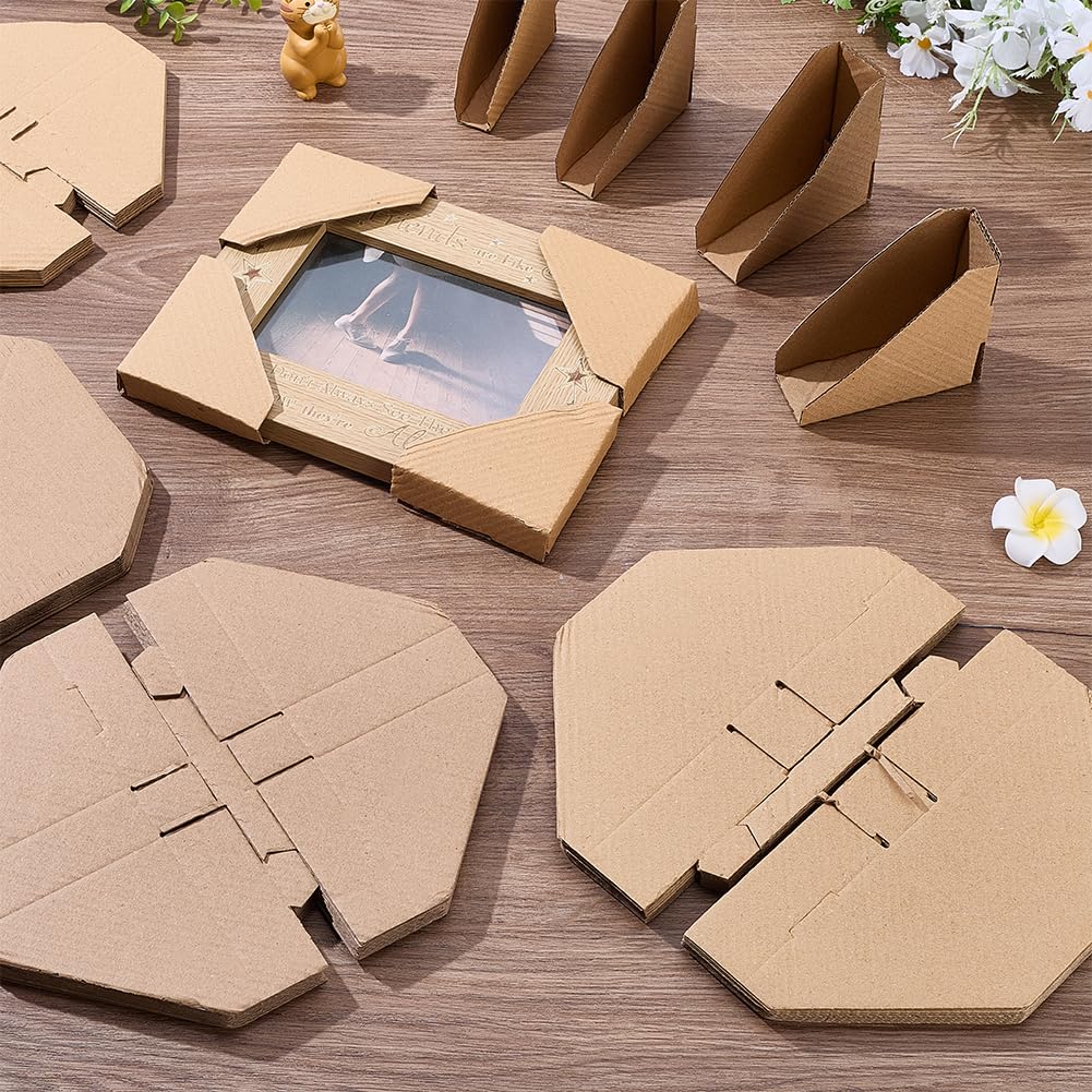 WADORN 112 pièce 4 tailles Protection D'Angle en Carton Réglable, 2/2.5/3/3.5cm Convient aux Cadres Protection D'Angle pour Emballage de Cadre Photo Bord D'Emballage pour L'Expédition Déménagement