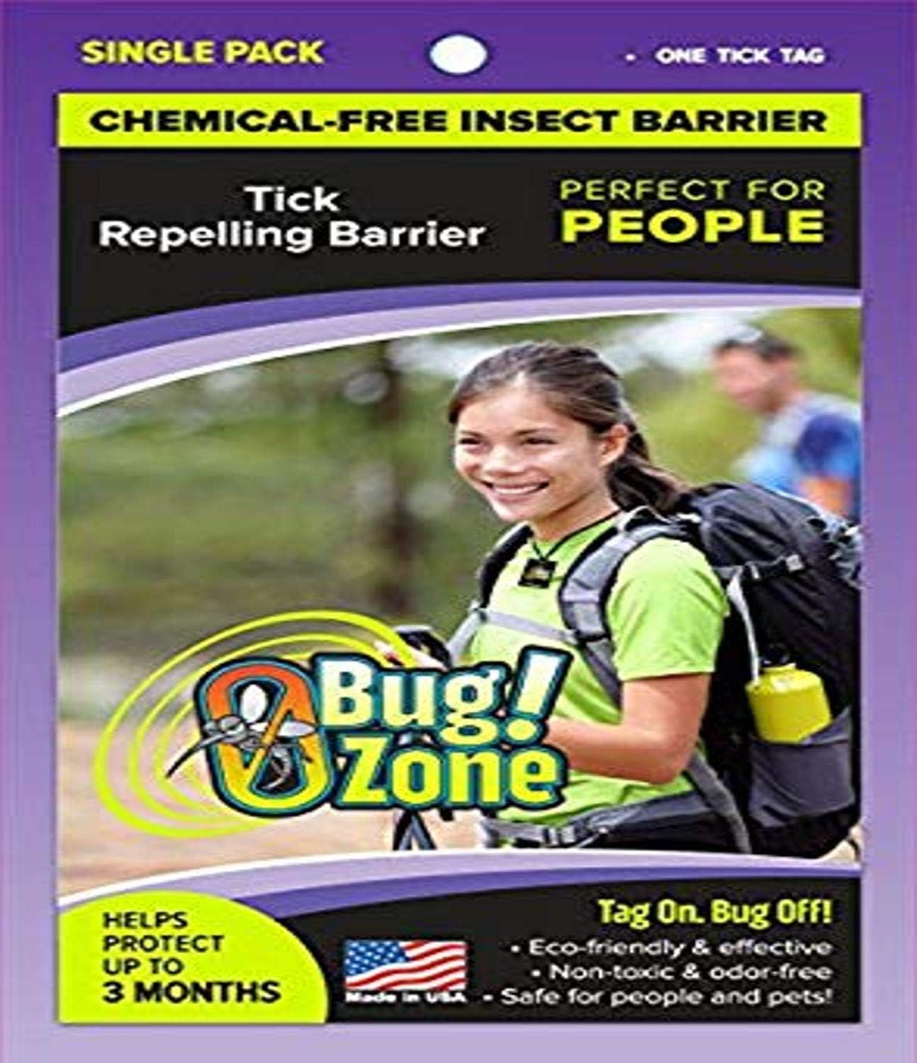 0Bug!Zone People Tick Barrier Tag, Single Pack