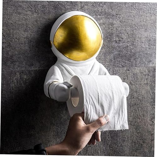 Miniatura 5 de DOITOOL Soporte para papel higiénico de astronauta, soporte de pared para colgar toallas de papel, soporte para papel higiénico, soporte para papel