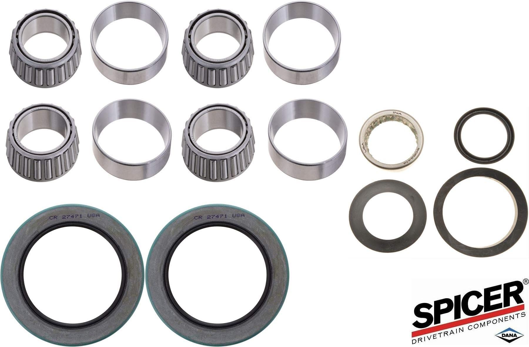 Spicer Dana 60 Front Wheel & Spindle Bearing Kit W/Seals For 79-91 GMC Chevy