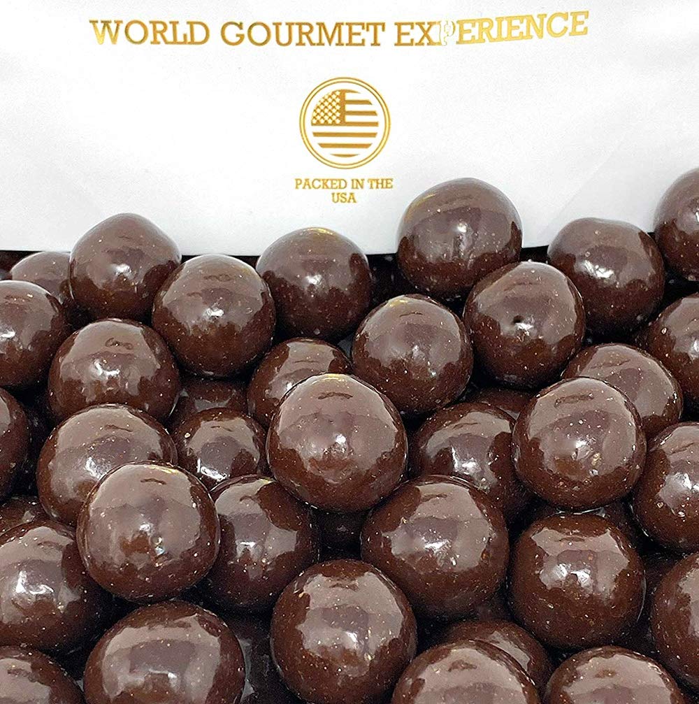 SweetGourmet Dark Chocolate Covered Malt Balls | 1 Pound