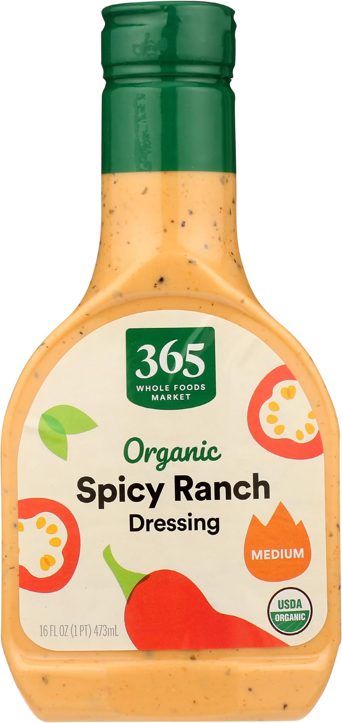 Organic Spicy Ranch Dressing, 16 oz