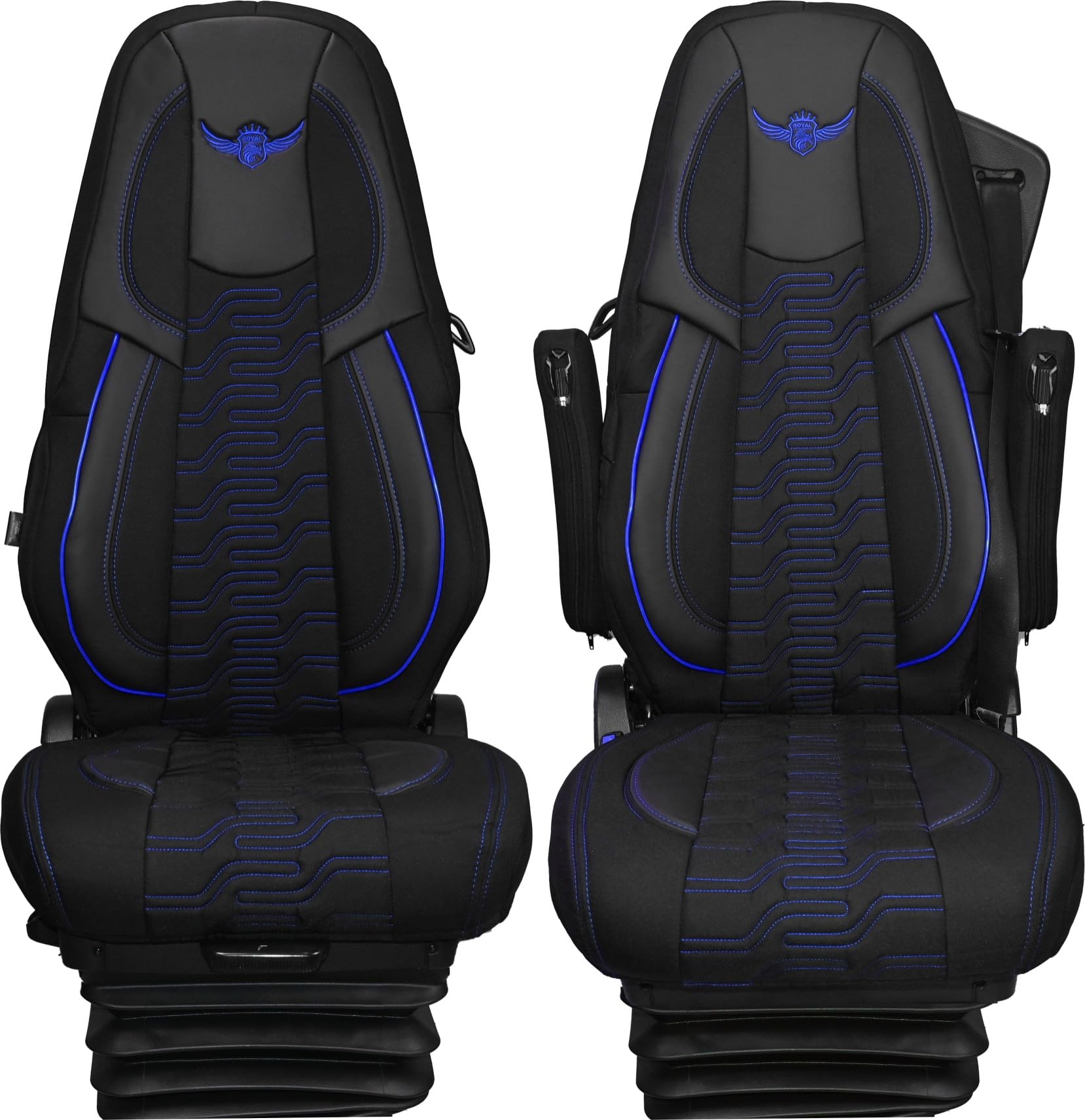 ROYAL Funda de Asiento para Volvo FH, FH16, FMX, Azul