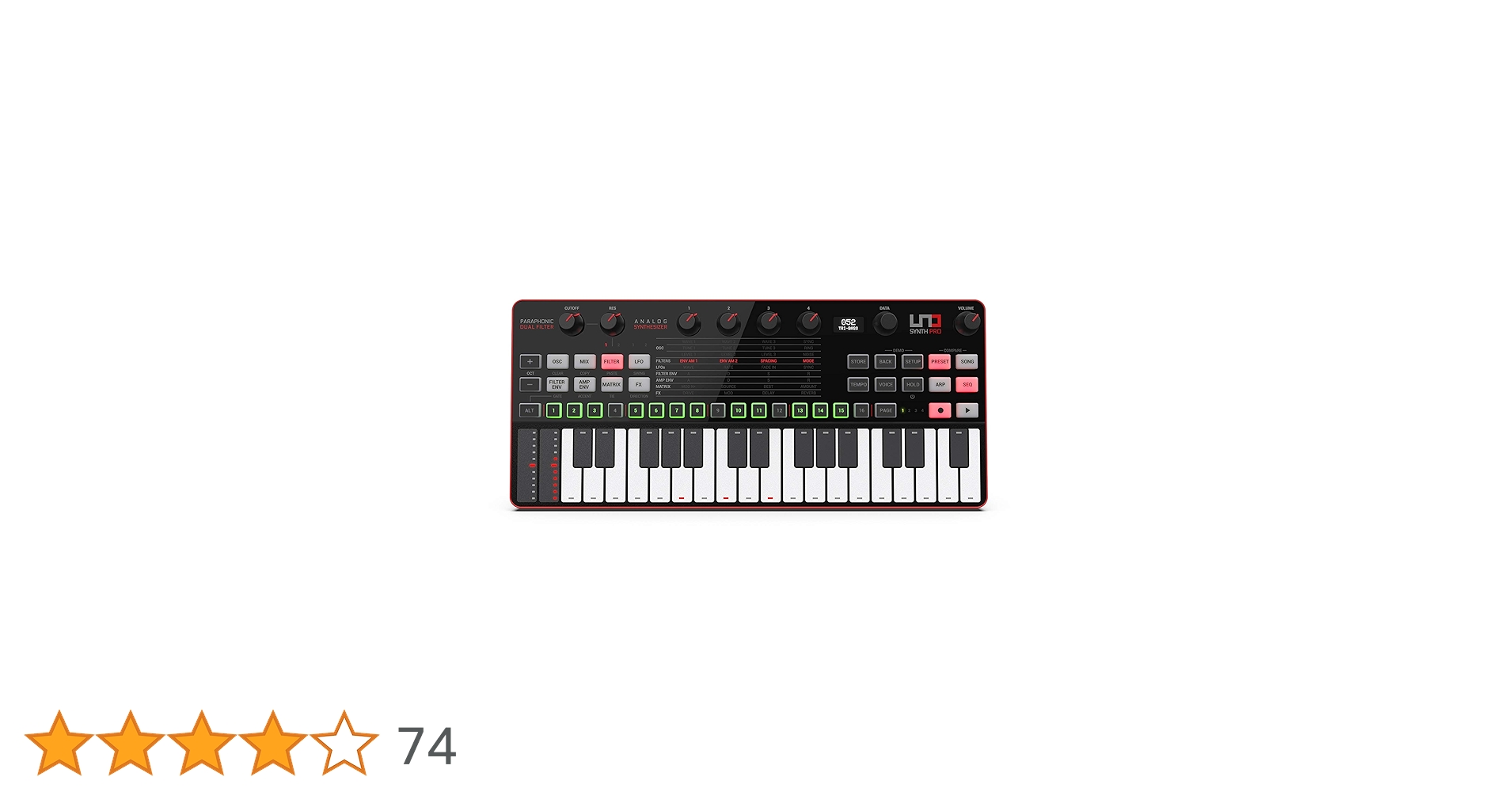IK Multimedia Oscilador UNO Synth Pro 3 de mesa sintetizador