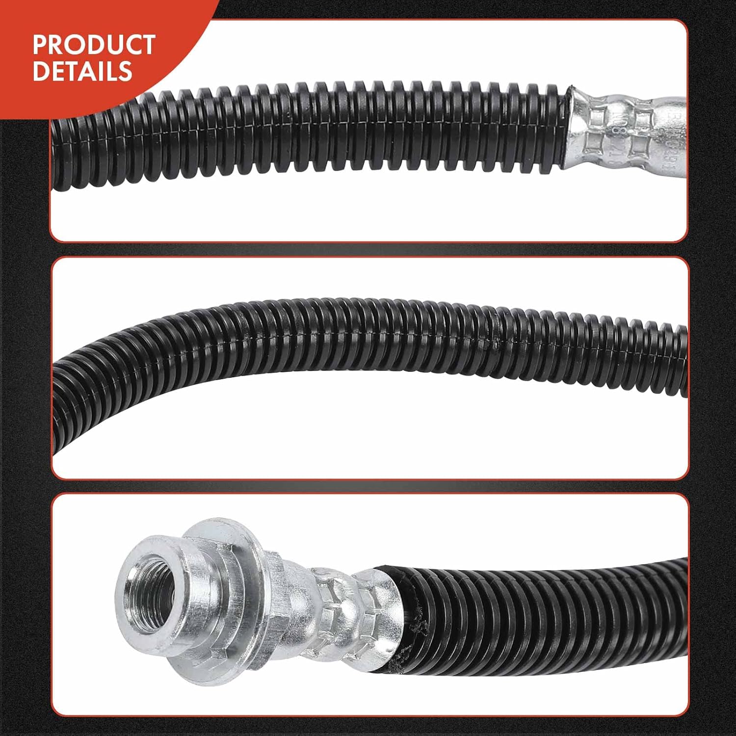 A-Premium Rear Passenger Brake Hydraulic Hose Compatible with Select Chevy and GMC Models - Silverado 2500 3500, Suburban 2500, Sierra 2500, Sierra 3500, Yukon XL 2500