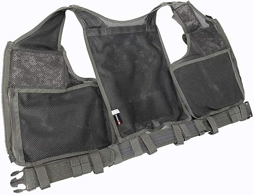 Miniatura 4 de Chaleco táctico Molle Militar de Airsoft Paintball Chaleco de asalto SWAT Chaleco ligero y transpirable, 40X50CM, ACU