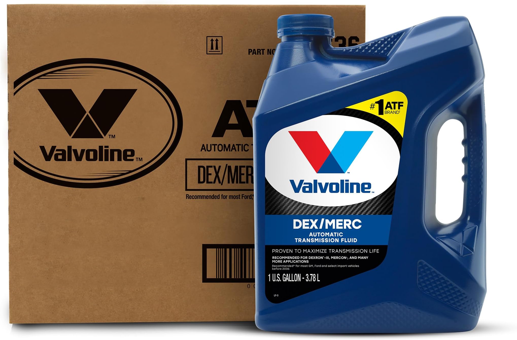Valvoline DEX/MERC (ATF) Automatic Transmission Fluid 1 GA, Case of 3