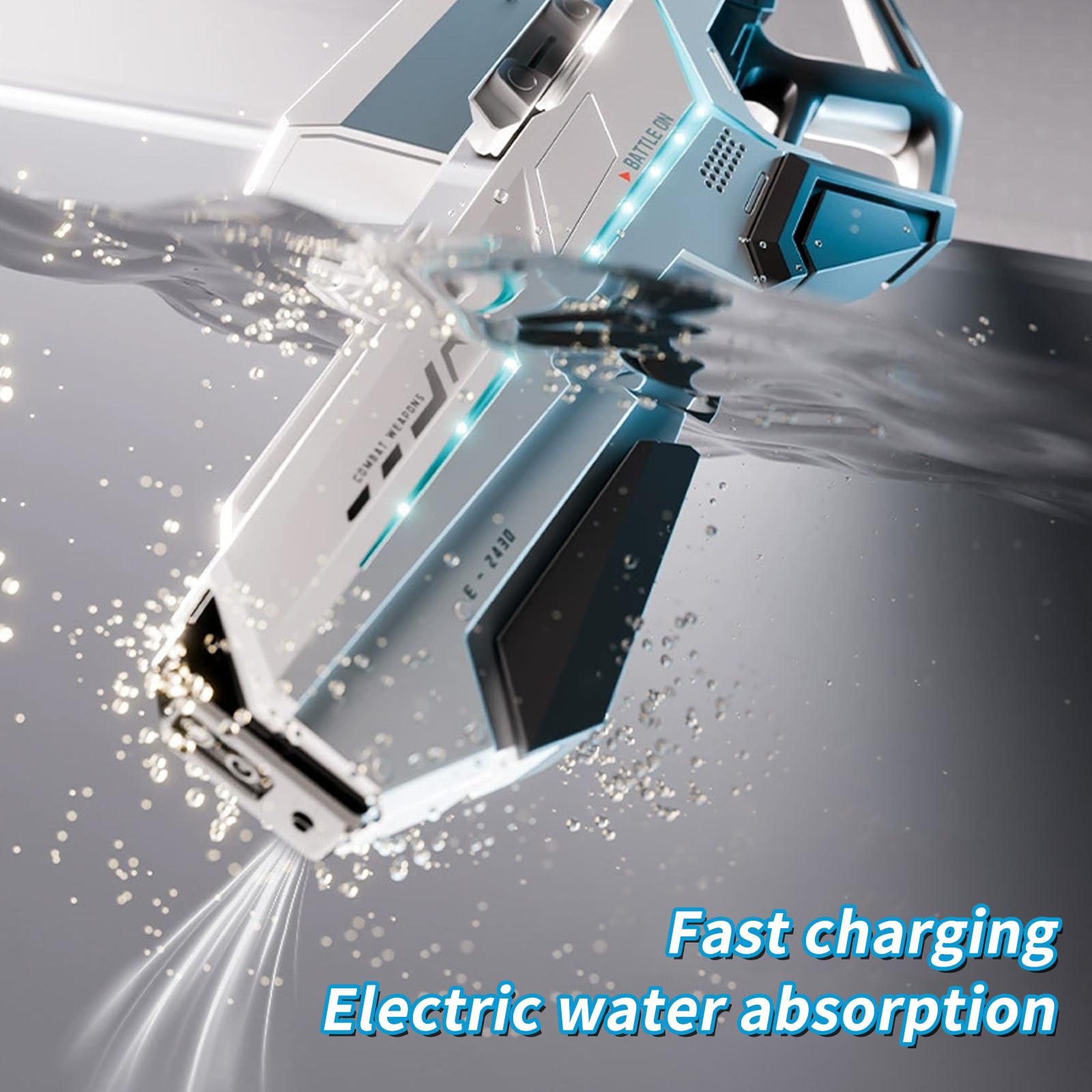 Wasserpistole Elektrisch,Automatische Wasserpistole,Elektrische Wasserpistole für Erwachsene,Automatische Spritzpistolen,Electric Water Gun,für Strandparty Spielzeug,Pool,Strand,Garten