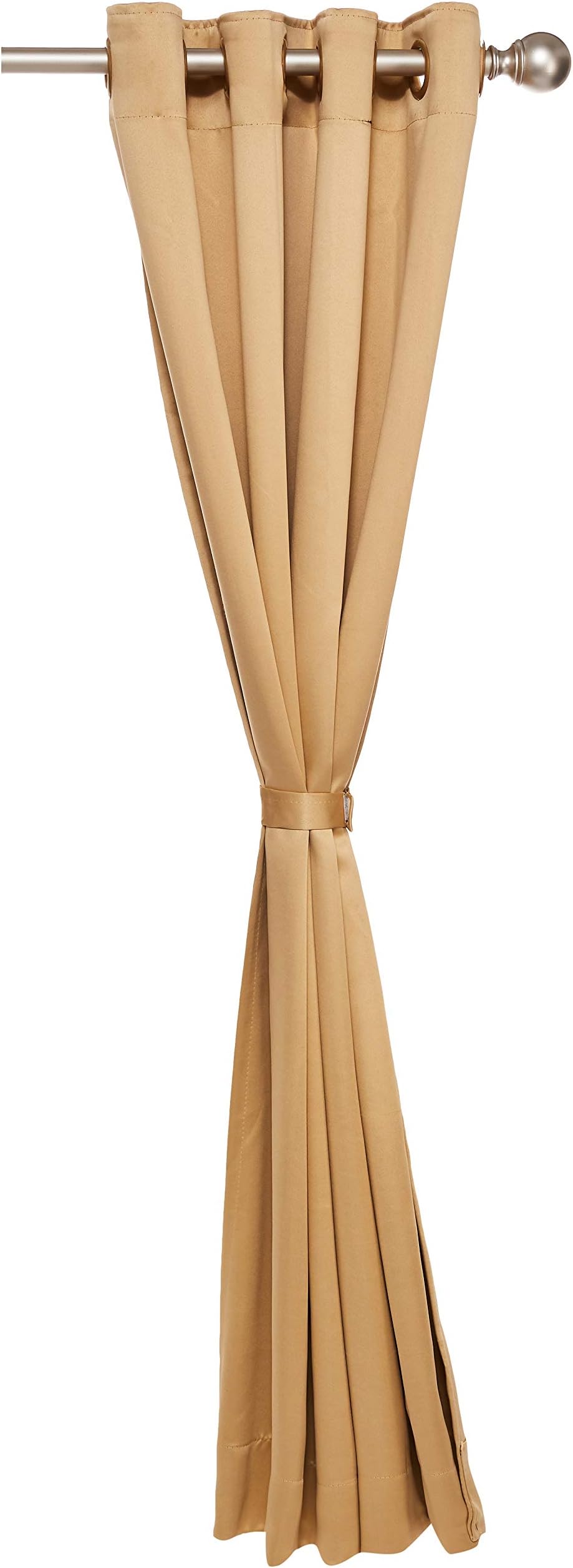 Story at Home WBK5007 300 GSM Faux Silk 1 Pieces Window Curtain, Beige, 118 cm x 152 cm