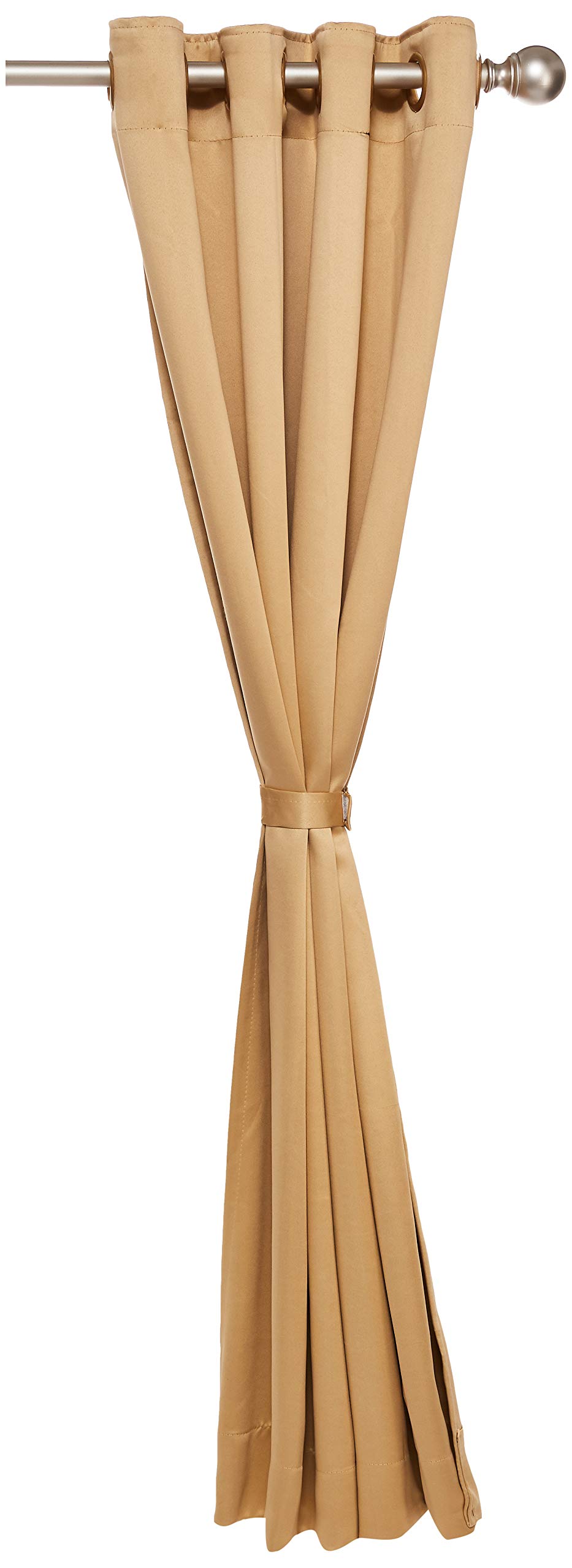 Story at Home WBK5007 300 GSM Faux Silk 1 Pieces Window Curtain, Beige, 118 cm x 152 cm