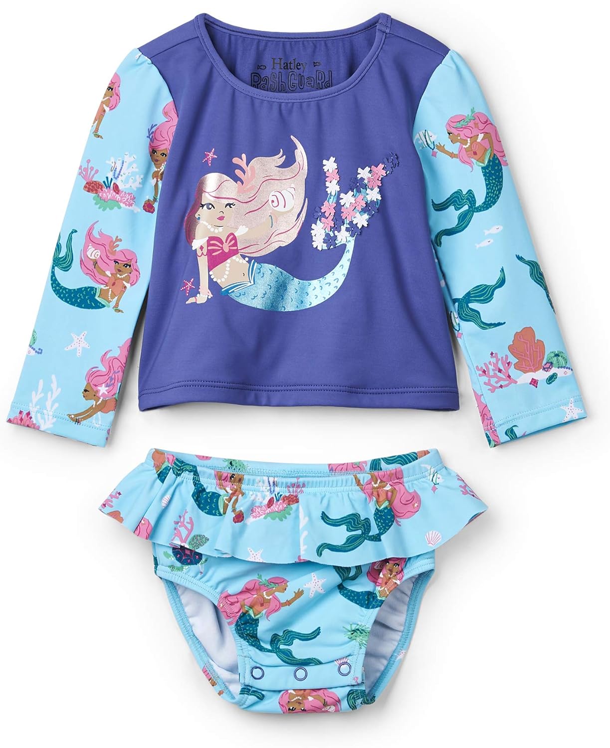 Hatley Baby-Girls Rash Guard Set