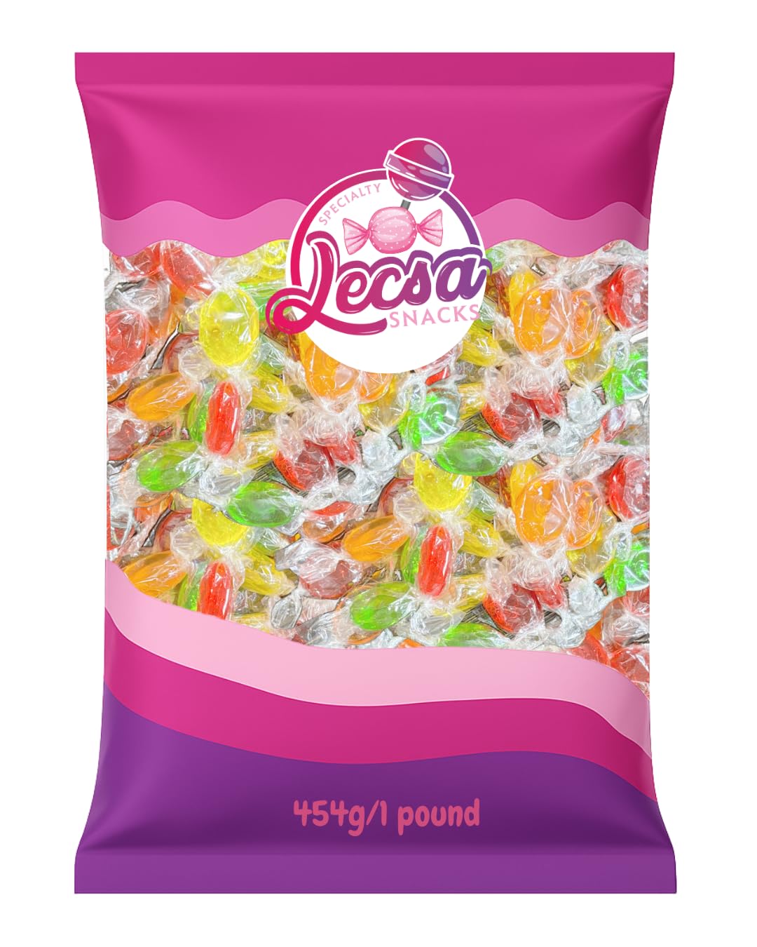 Clear Fruits Hard Candy - Assorted Fruit Mix Candies Sugar - Hard