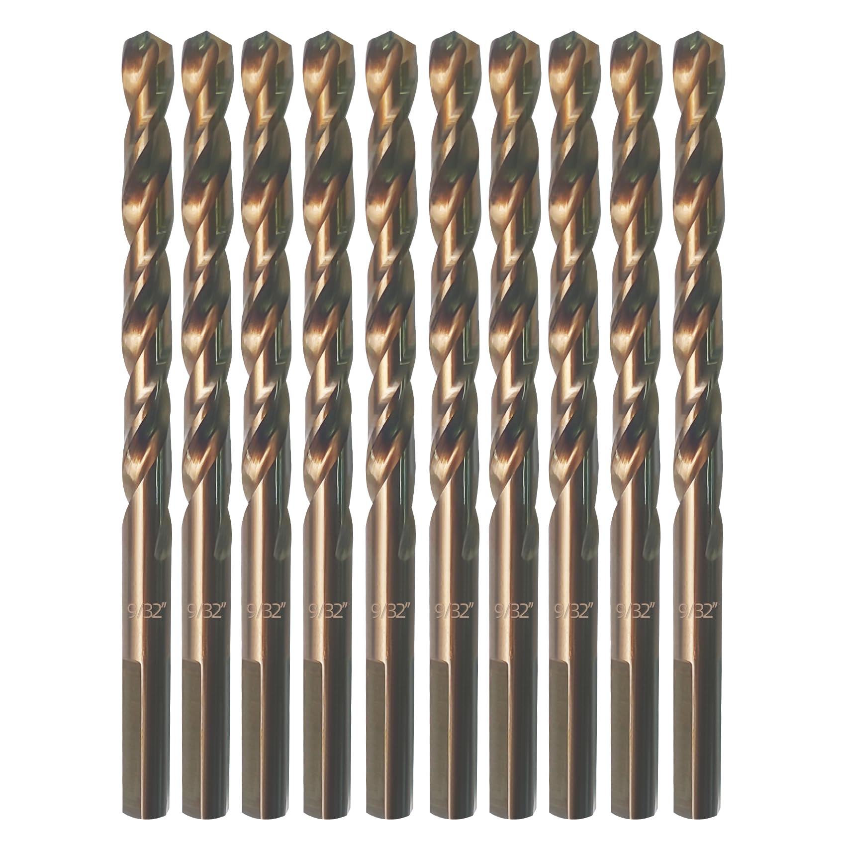 Sponsored Ad - Cobalt Drill Bit 9/32" Twist Drill Bits, M35 High Speed Steel Jobber Length Drill Bit, 135 Degree Tip for Hard Metal, Stainless Steel, Cast Iron with Index Storage Case, Pack of 10 pcs