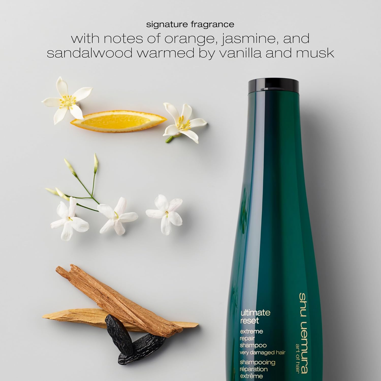 shu uemura art of hair Ultimate Reset Extreme Hair Repair Shampoo - Strengthens to Reduce Breakage and Split Ends, Deeply Conditions and Nourishes Damaged Hair, With Japanese Rice Extract - Image 6