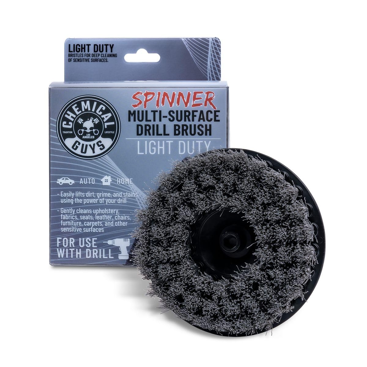 Chemical Guys ACC506 Light Duty Spinner Multi-Surface Drill Brush Attachment Fits Any Standard Drill - Power Scrubber Removes — view 2