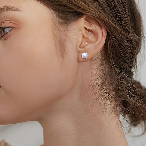 Miniatura 3 de Aretes de perlas de imitación blancas, delicados 12 pares de aretes de perlas para mujer, aretes clásicos y elegantes para mujer