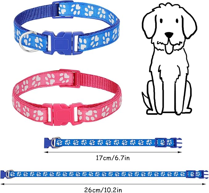 16 Collares Ajustables para Cachorros - Nailon Suave para Mascotas Pequeñas miniatura 2