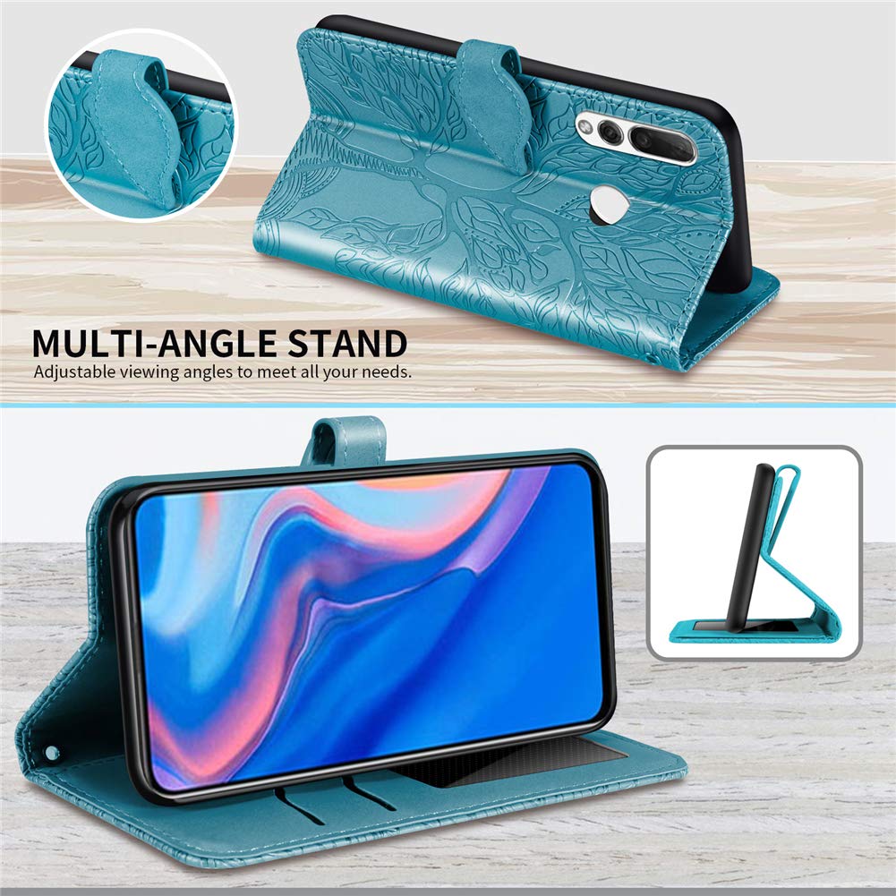 Custodia Portafoglio In Pelle Premium Per Huawei P Smart Z – Chiusura Magnetica, 2 Slot Carte, Rosa Mandala - 2