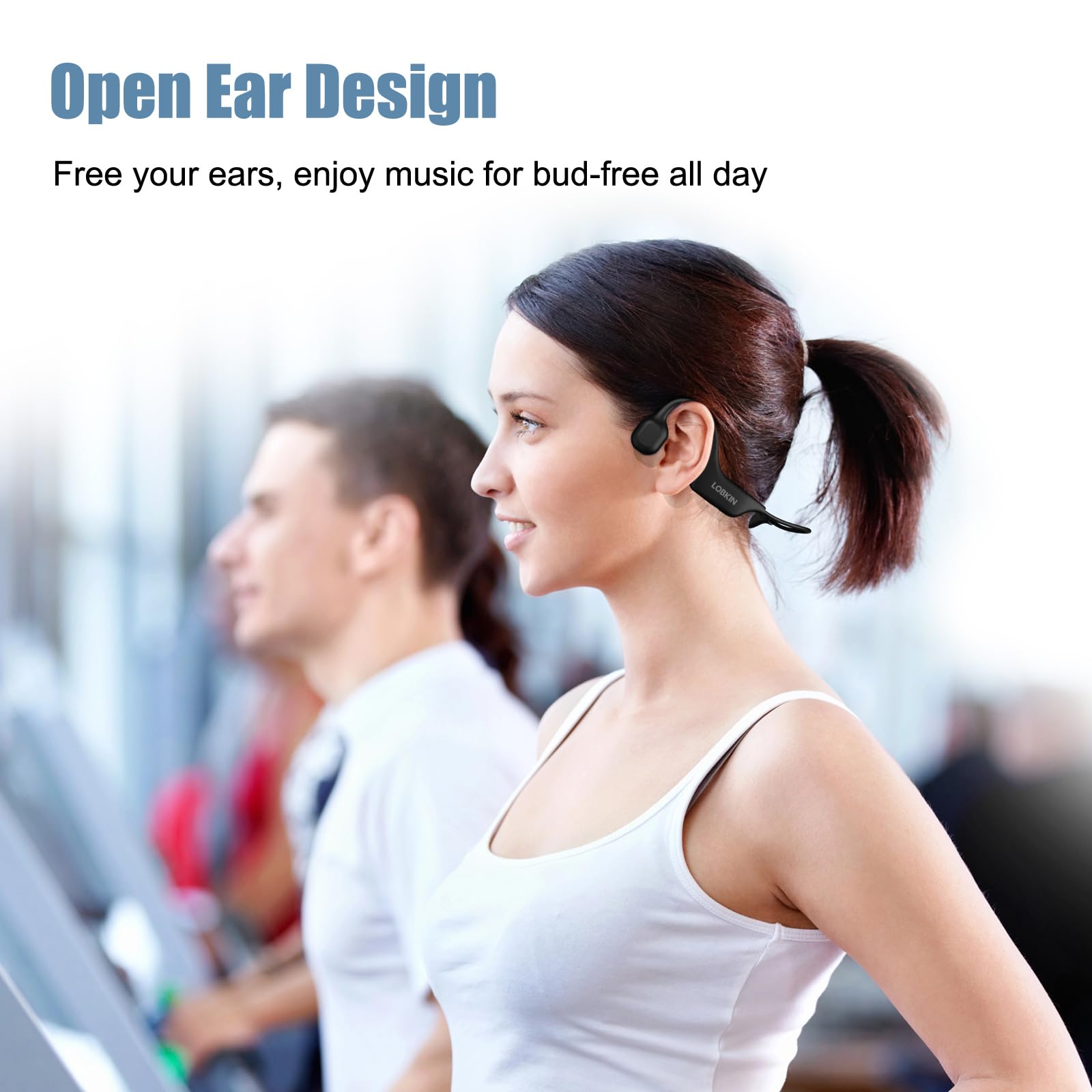 SHOKZ OpenComm2 2025 Upgrade, hoofdtelefoon met beengeleiding, open-ear oordopjes met bluetooth