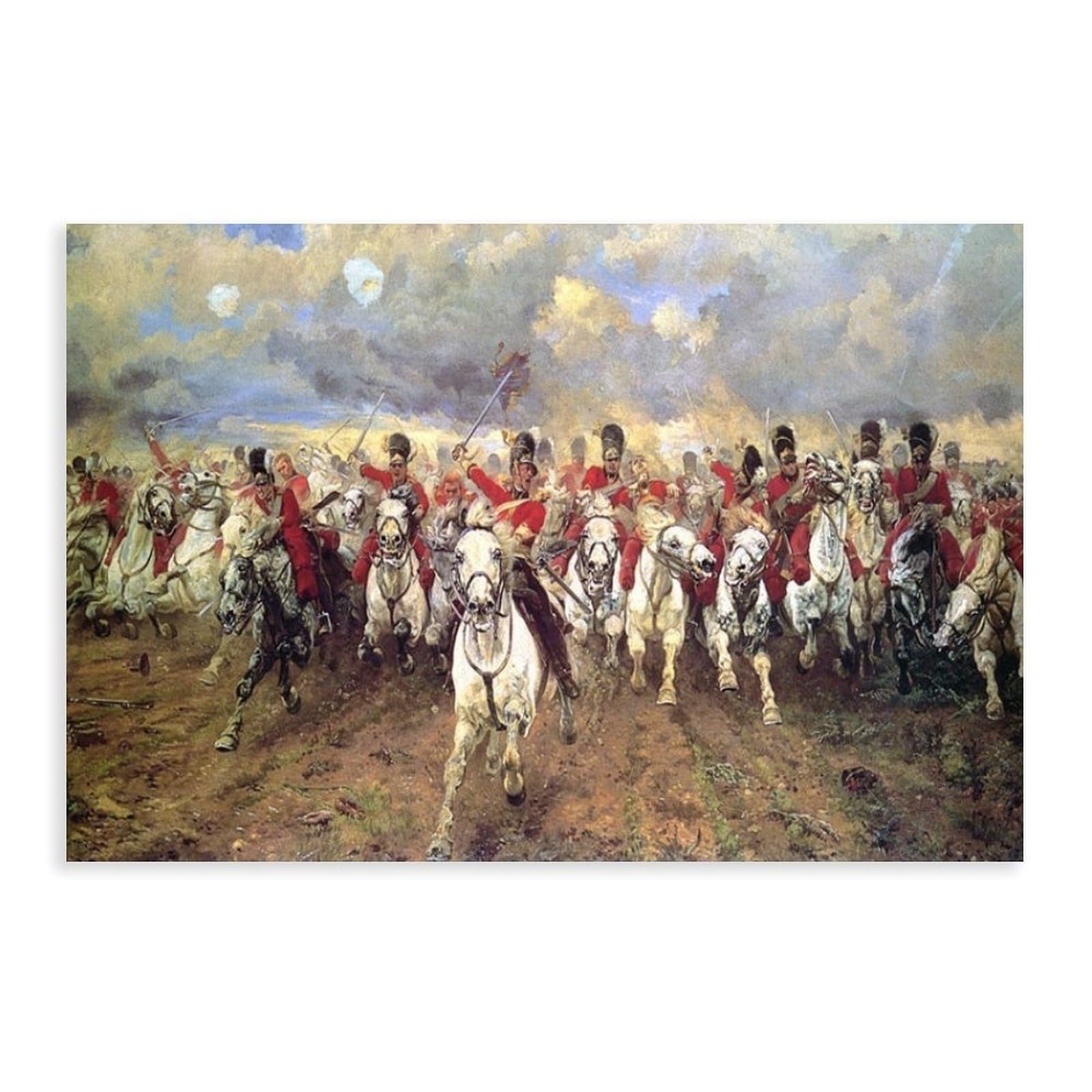 Piank Unframe Scotland Forever! Painting By Elizabeth Thompson Canvas Art Poster And Wall Art Picture Print Modern Family Bedroom Decor 24X36inch(60X90cm)
