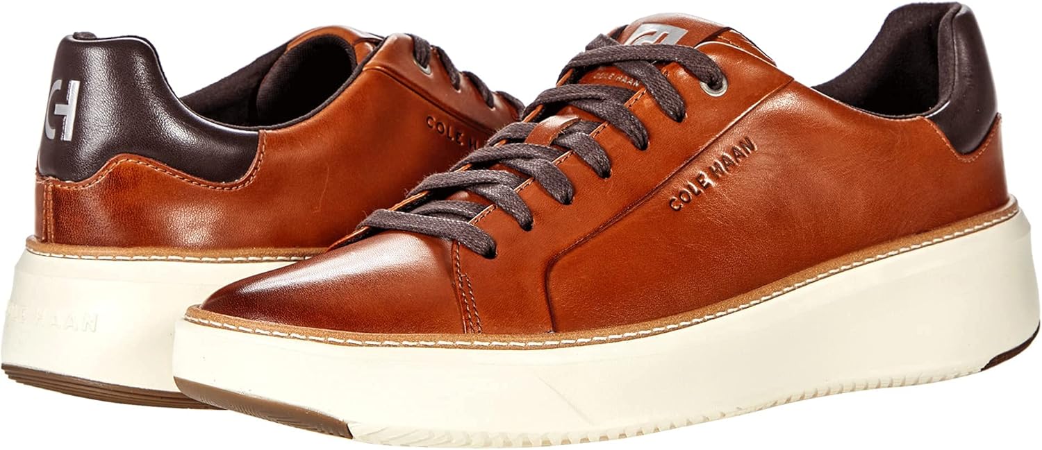 Cole Haan Mens Grandpro Topspin Sneaker British Tan 7 W - Wide