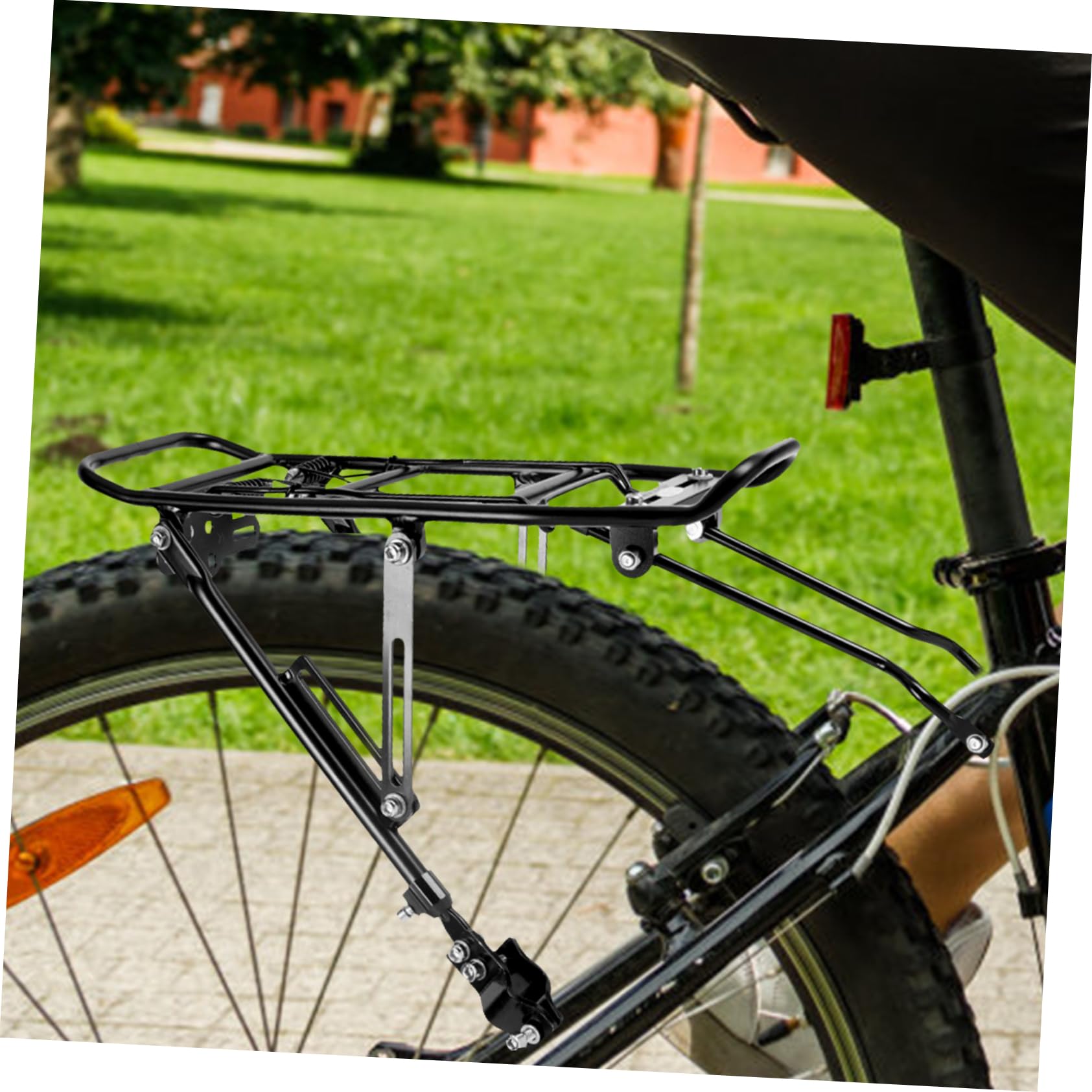 VINTORKY Bike Carrier Rack Back Stand Durable Mountain Bike Luggage Carrier for Easy Installation Lightweight Design for