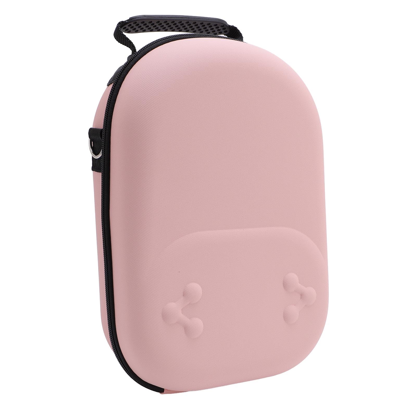 lyrlody Custodia Rigida da Viaggio, Custodia da Viaggio Organizer per Elettronica EVA PU, 13 X 9,4 X 5,3 Pollici, Antiurto per Controller Visori VR Cavi Caricabatterie per Viaggi Lavoro Casa (PINK)