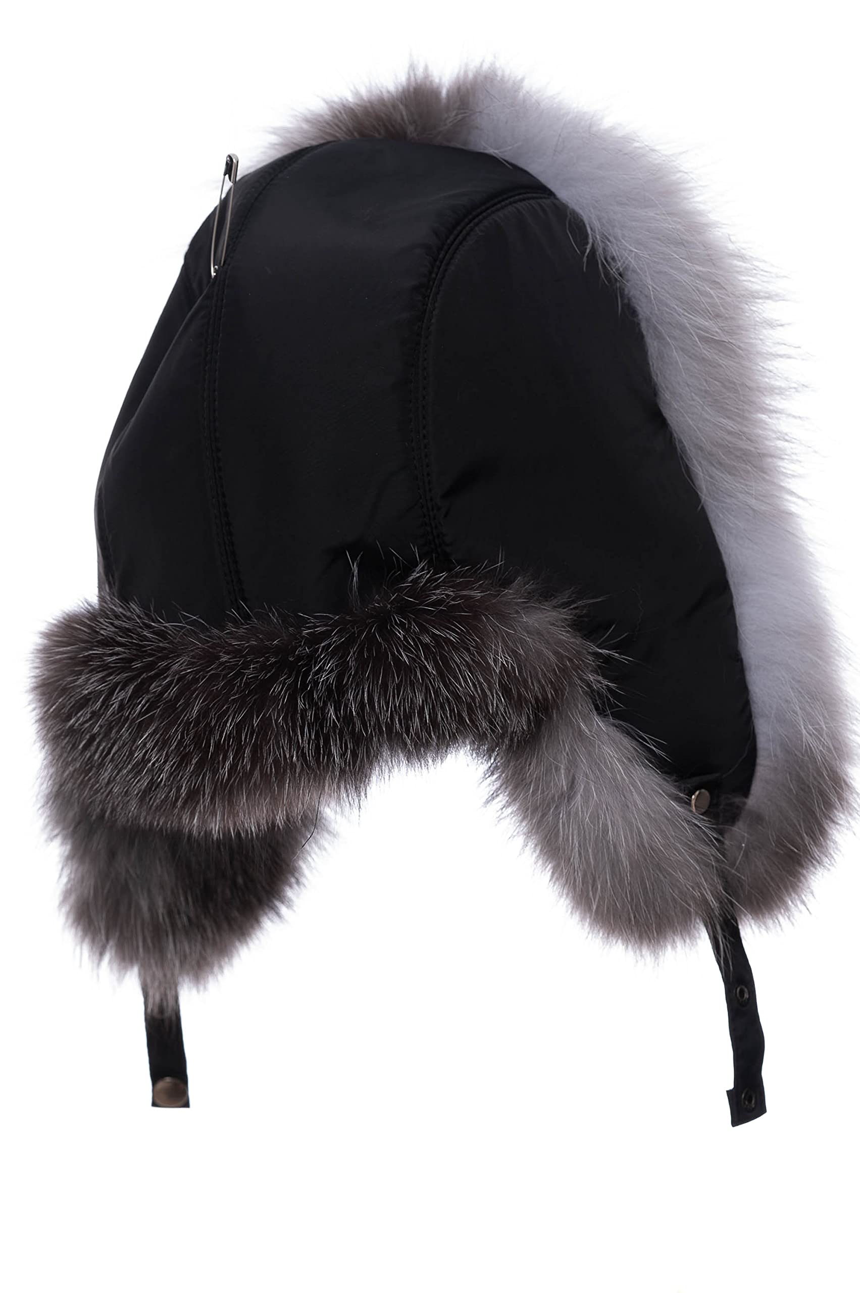 Real Rex Rabbit Fur Airman Hat Unisex-Adult Winter Aviator Hat Windproof Fox hat Outdoor