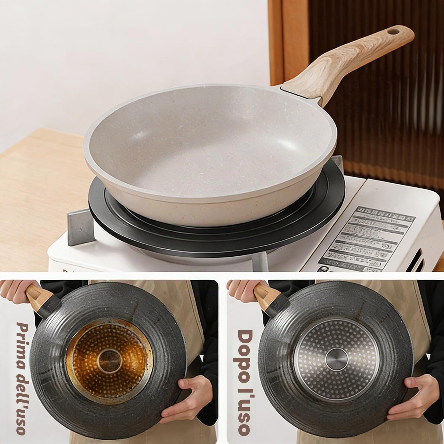 Adattatore Induzione Piastra Diffusore Calore - 1 Pezzo, Nero, Diffusore Caloree, Adatto Tutti Pentole, Pentole Padelle, Fornelli a gas, Fornelli Elettrici Altri Elettrodomestici Cucina