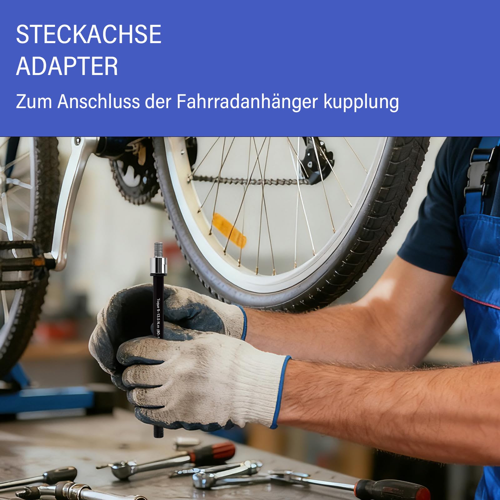 Oś wtykana przyczepka rowerowa - M12