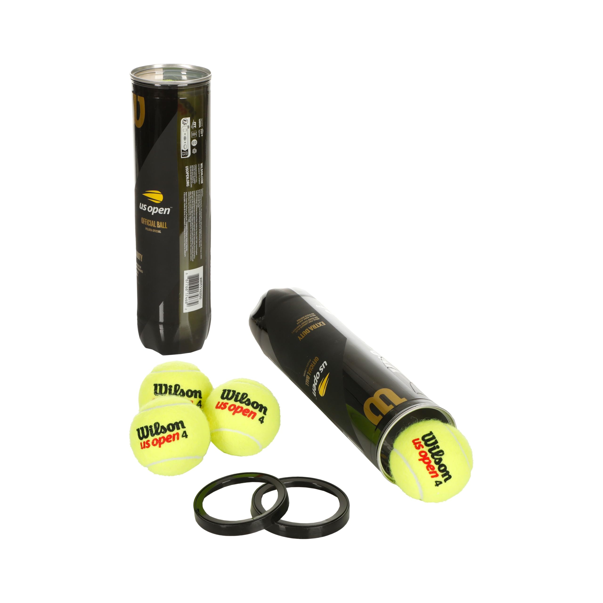 Wilson Us Open Tennis Balls 4 x 4 Tins : Amazon.co.uk: Sports