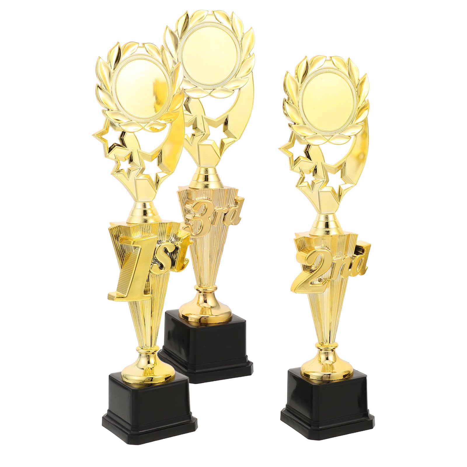 3 Pezzi Premio a Stella a Cinque Punte in Plastica, Struttura Componibile