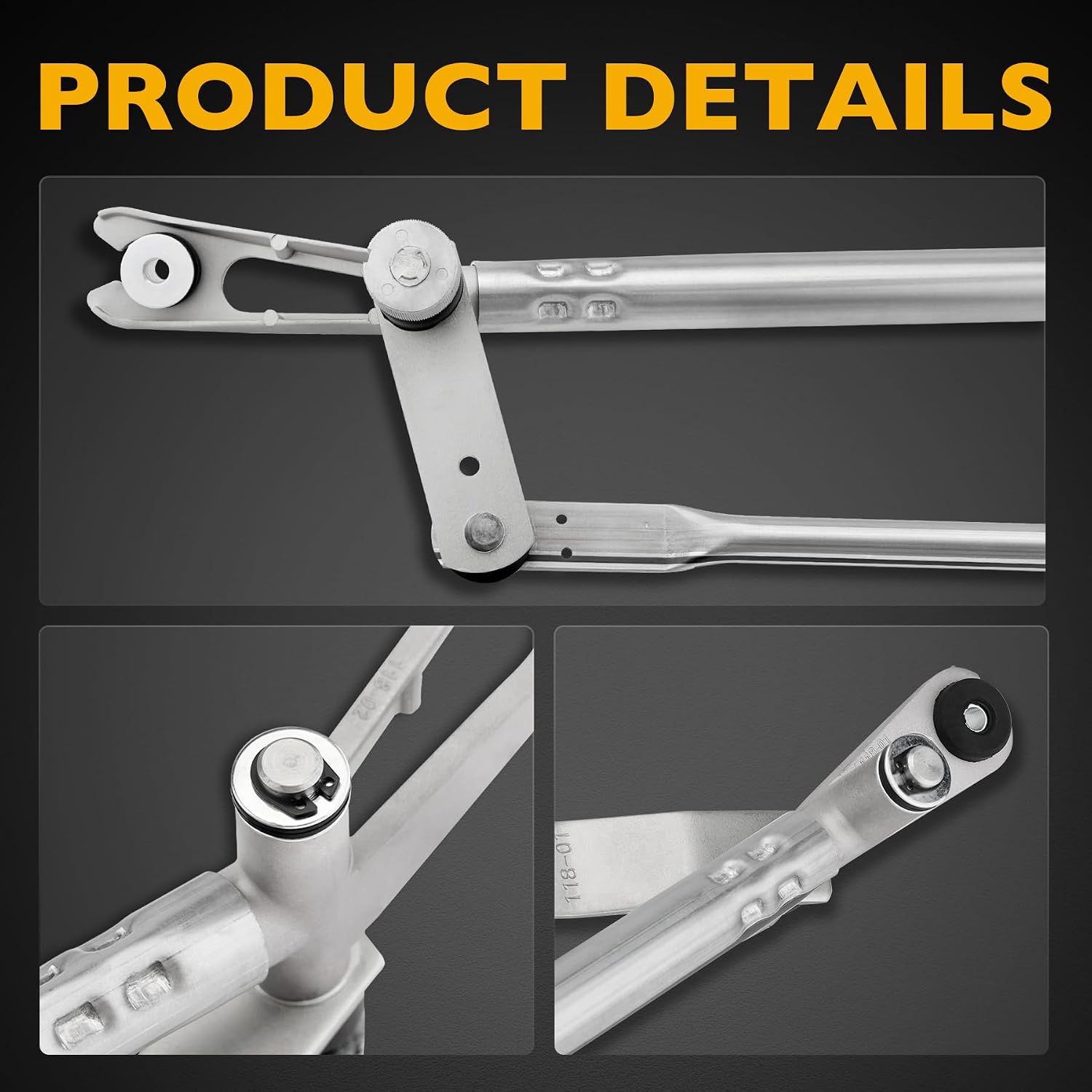 602-130 Front Windshield Wiper Linkage Fit 2002-04 Dodge Ram 1500 2500 3500