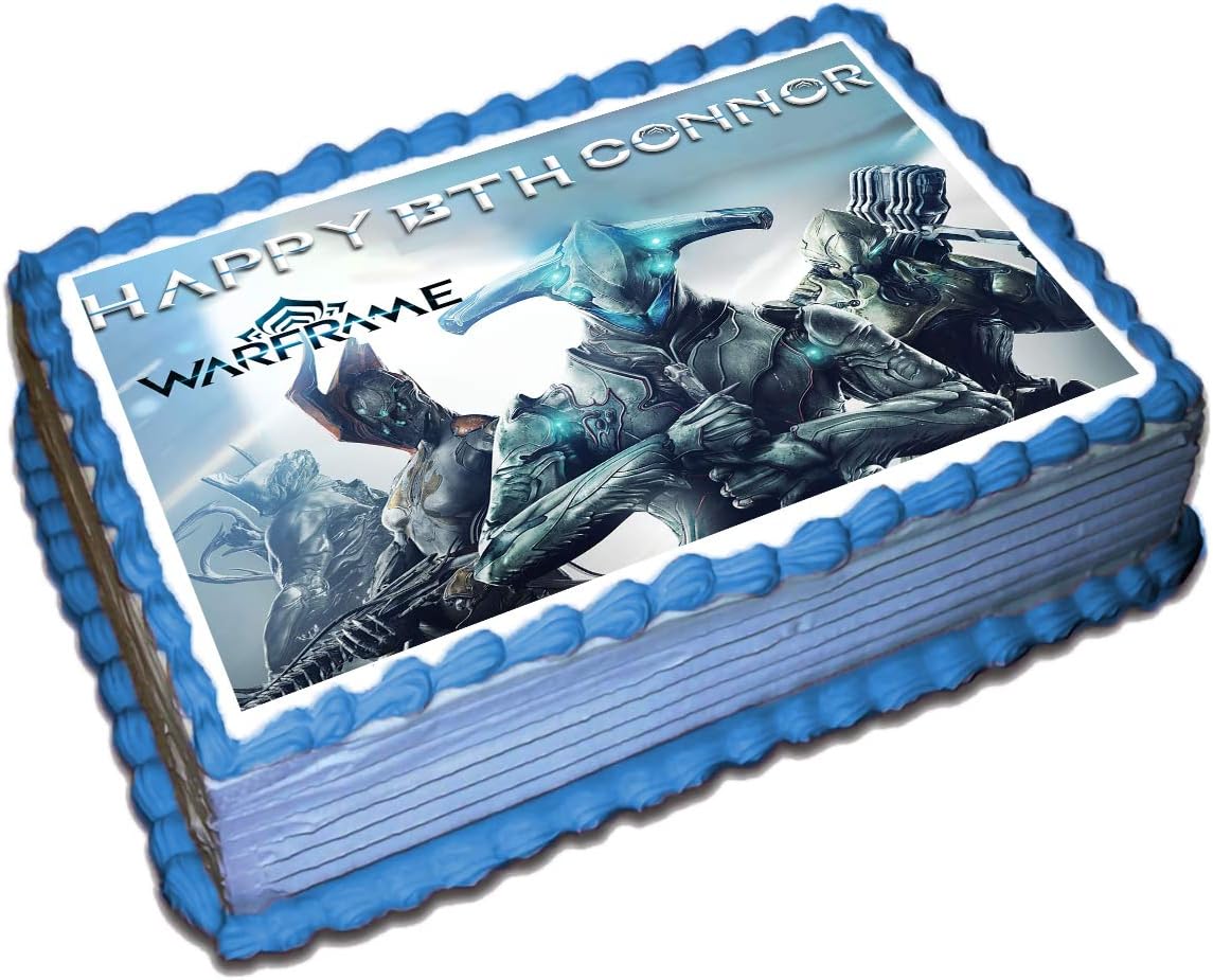 Warframe Personalized Cake Toppers 1/2 11 x 17 Inches