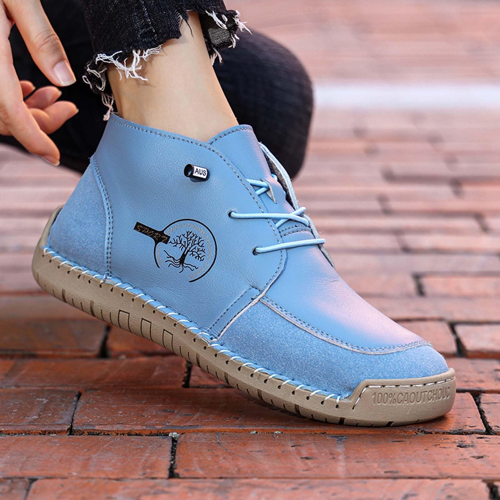 Schuhe Damen Orthopädische Sneakers Komfortable Schmerzfreie Lederschuhe Atmungsaktive Wasserdicht Laufschuhe Leichte Sportschuhe Stützende Barfuss Freizeitschuhe
