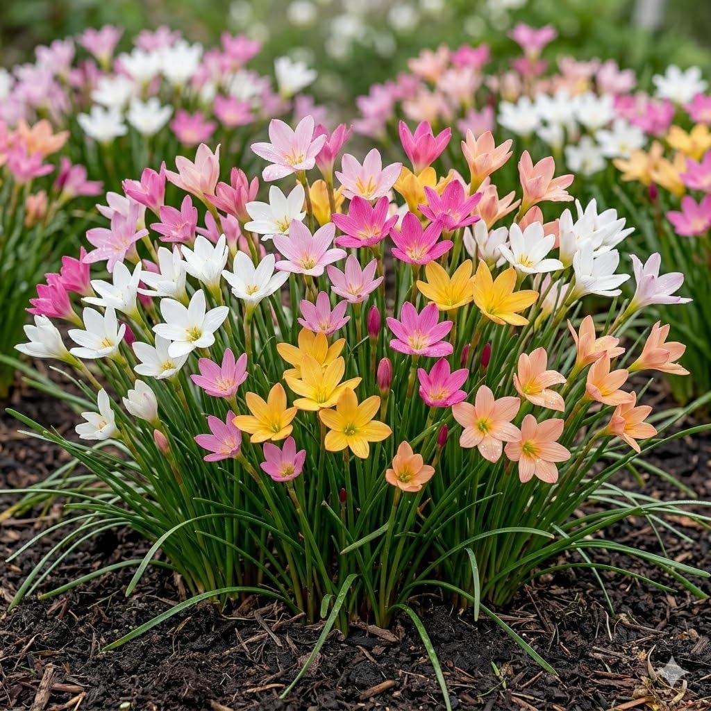 Rain Lily Multicolor Pack of 5 Flower Bulbs | Fresh & Healthy Flower Bulbs-image-46