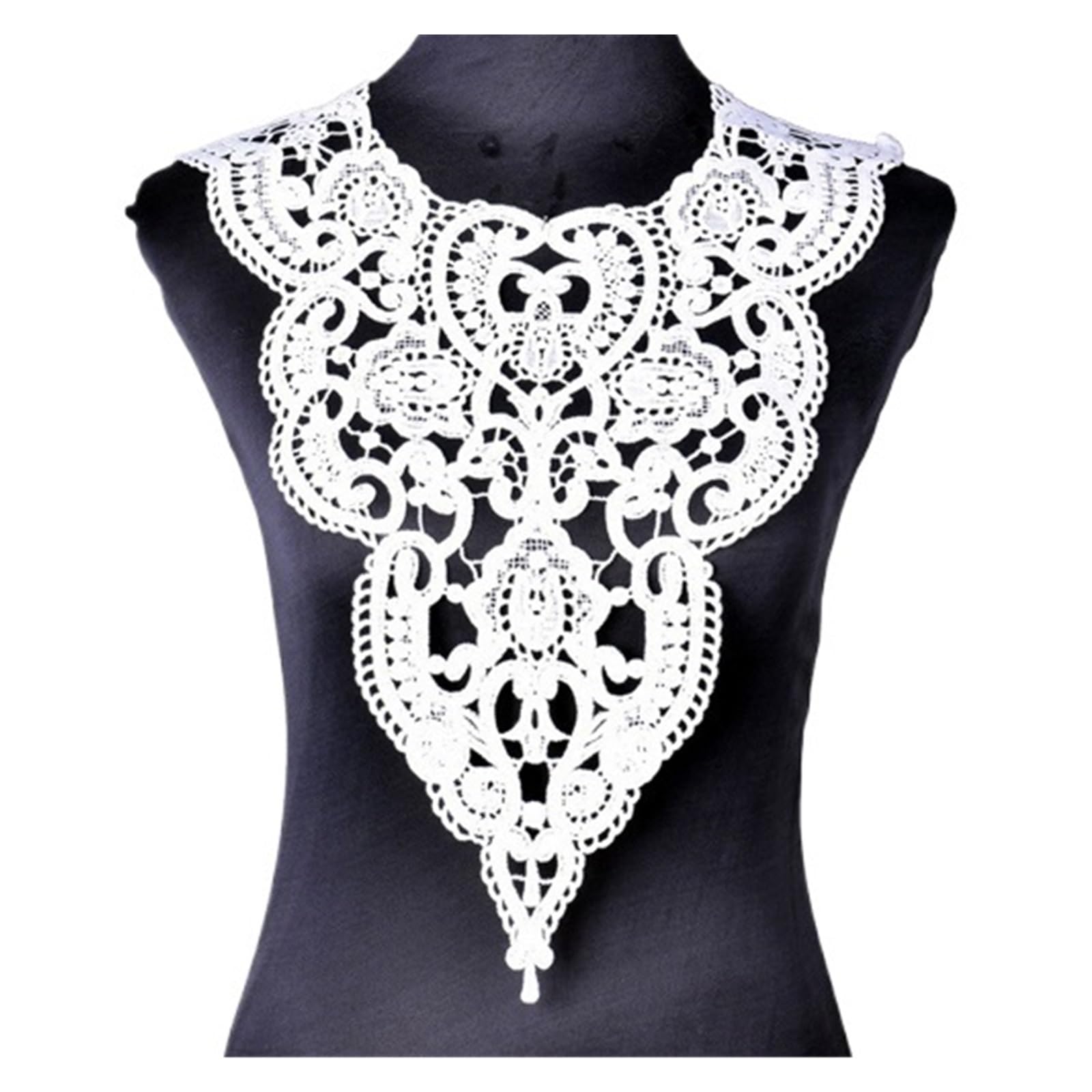 Dentelle applique 3D brodée pour customiser robes et loisirs créatifs