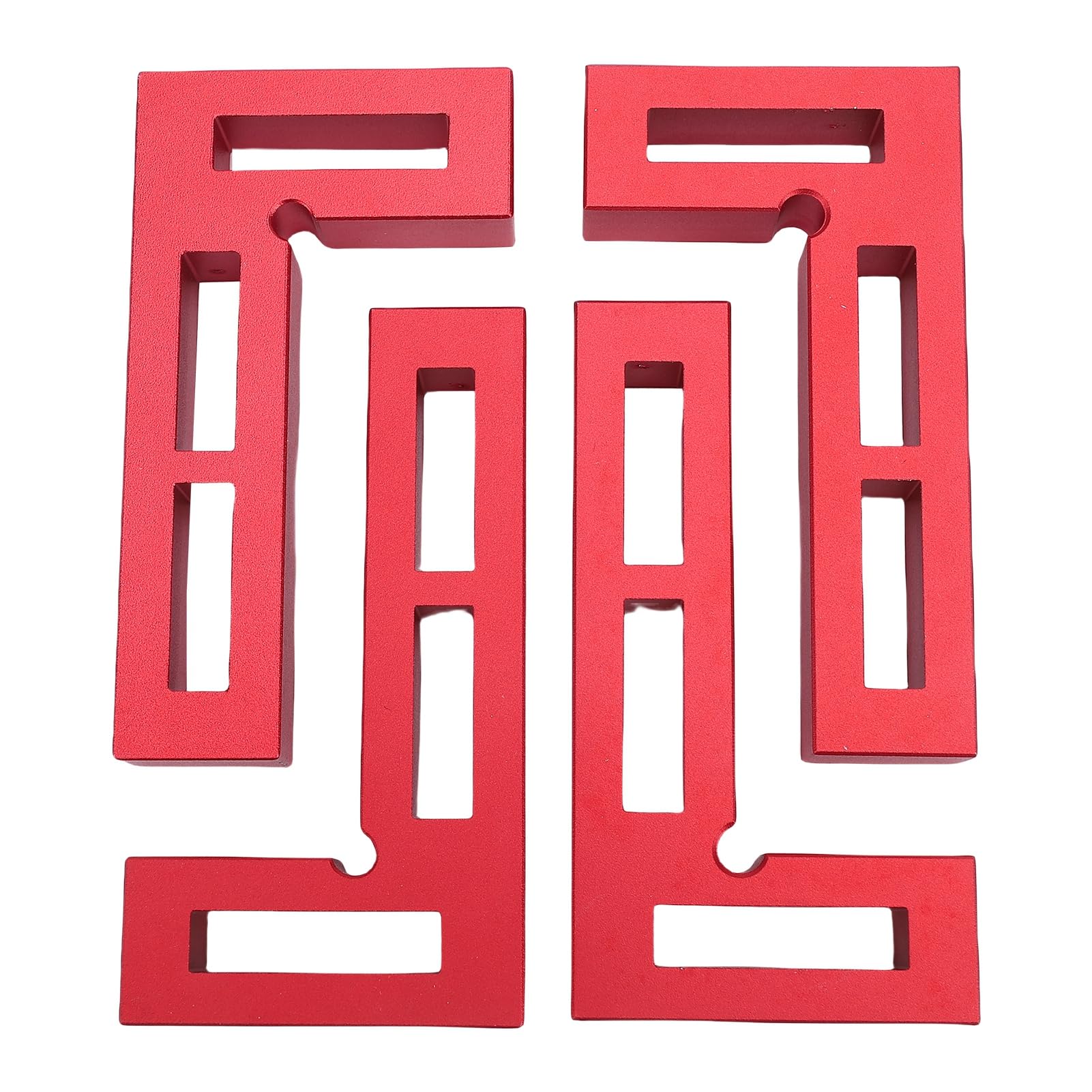 Juego de abrazaderas de esquina ajustables de 90 grados, aleación de aluminio y acero inoxidable, 4 cuadrados y abrazaderas de 8 G para carpintería