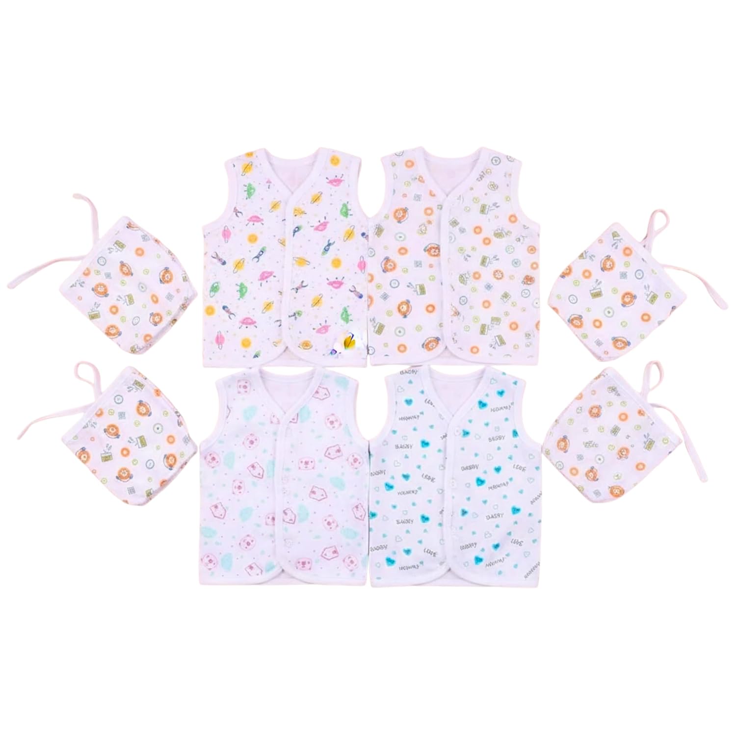 Lil' Shark Newborn Baby Clothing Set (0–3 Months) | 100% Cotton Jhabla & Langot Combo | Front Open Sleeveless Vest | Daily... - Review, Price and Buying Guide
