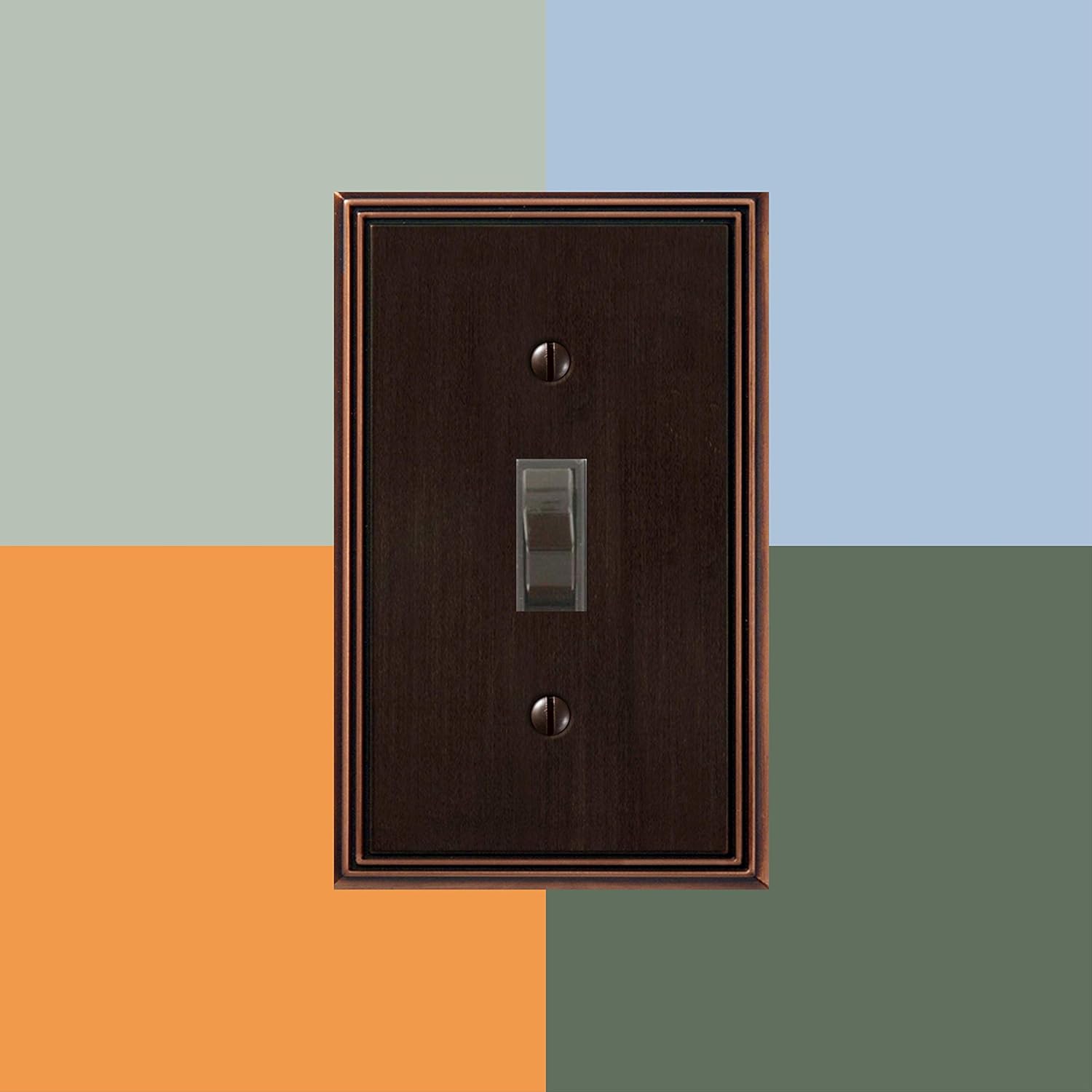 Amerelle 77DDB Wall Plate, Double Toggle