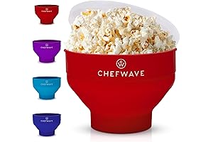 Chefwave Silicone Popcorn Popper: The Reusable, Collapsible Microwave Popcorn Bowl