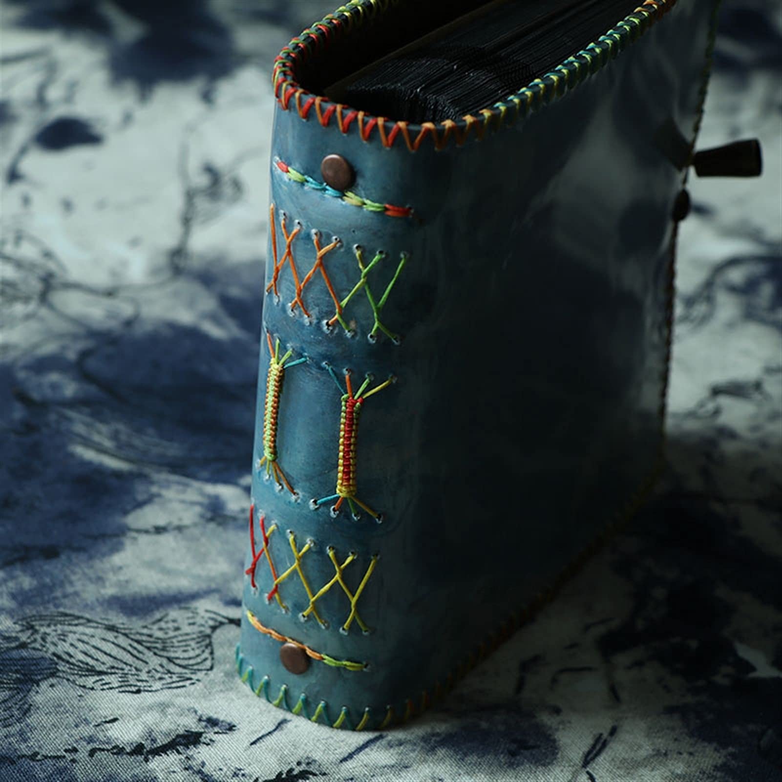 HASMI Fotoalbum Handgemachtes Kreativität Fotoalbum Leder Fotoalbum Dicke Abdeckung Einsatz Tasche Große Kapazität Familie Hochzeitsjubiläumsalben Fotobuch