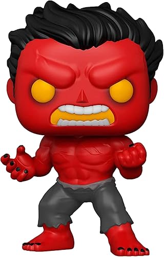 Miniatura 2 de Funko Pop! Marvel Figura de Red Hulk (exclusivo de tema caliente)