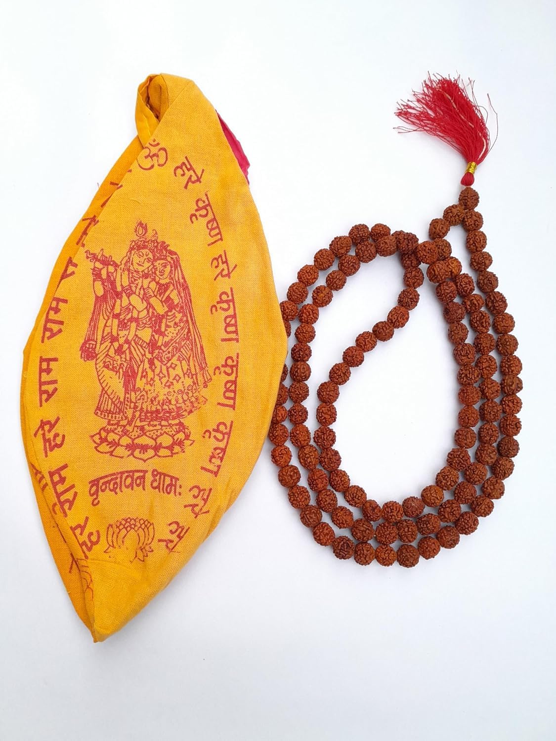 Generic Jaap Mala Rudra Mala Pooja Mala Holy Mala Diwali Deepawali Jap Mala Pack of 1 with Jholi, Medium, VISCU10987623155