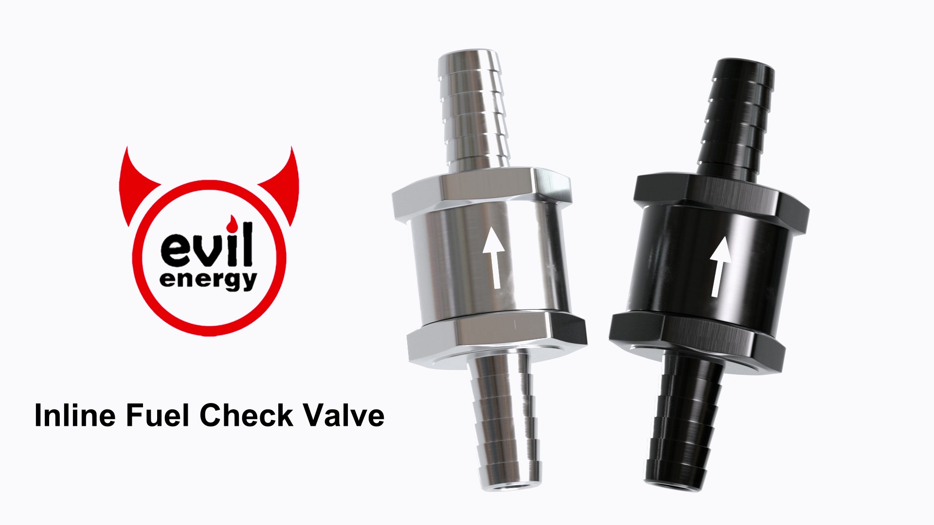 Superall 2PCS 12mm 1/2" Fuel Check Valve One Way Inline Non