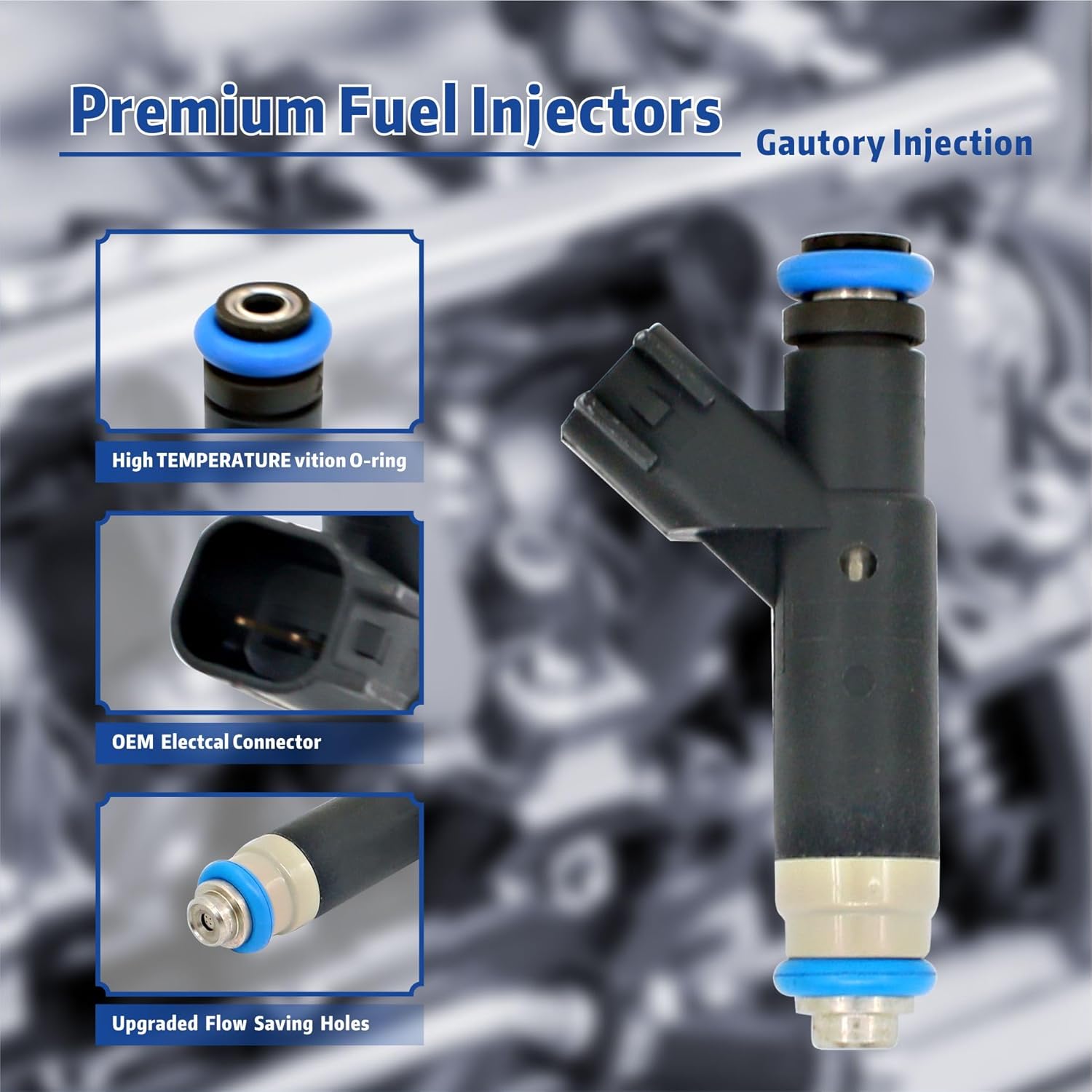 Fuel Injector Compatible with Ford 2004-2008 F150 E150 E250, 2004 2005 Explorer, 2004 2005 Mercury Mountaineer 4.6L Replaces FJ867 4L3E-B4C 04861238AB CM5171 Set of 8