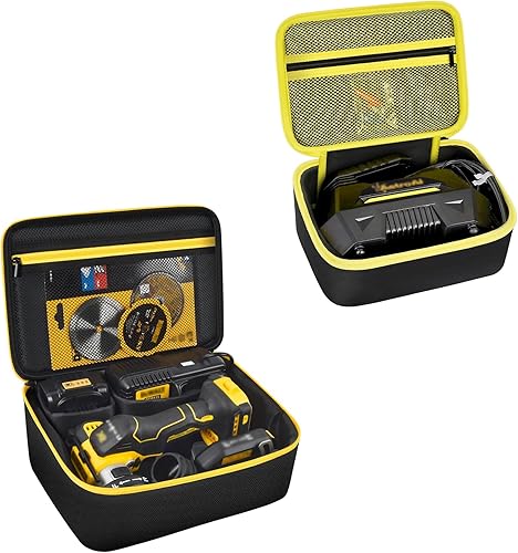 Tanmqin Bolsa de tela para bomba de aire compatible con inflador de neumáticos AstroAI + bolsa compatible con la herramienta de corte DEWALT 20V MAX
