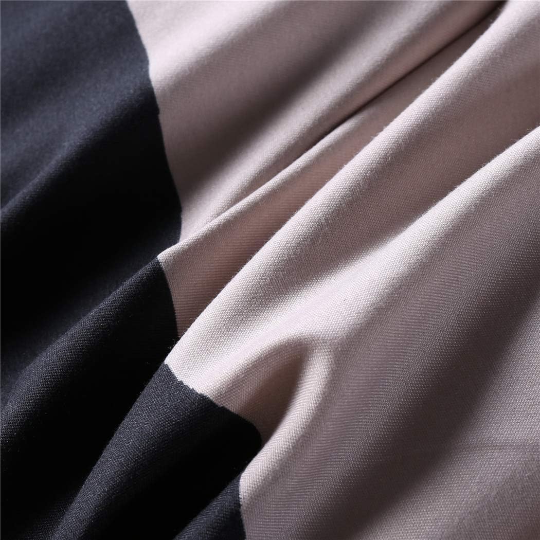 Best Deal Product American Flag Bedding Set 3PC Queen Size Blue Stripe USA Flag Duvet Cover Fourth of July Independence Day Retro Stripe USA Flag Quilt Cover Blue Black USA Flag Comforter Cover(2 Pillow Cases)